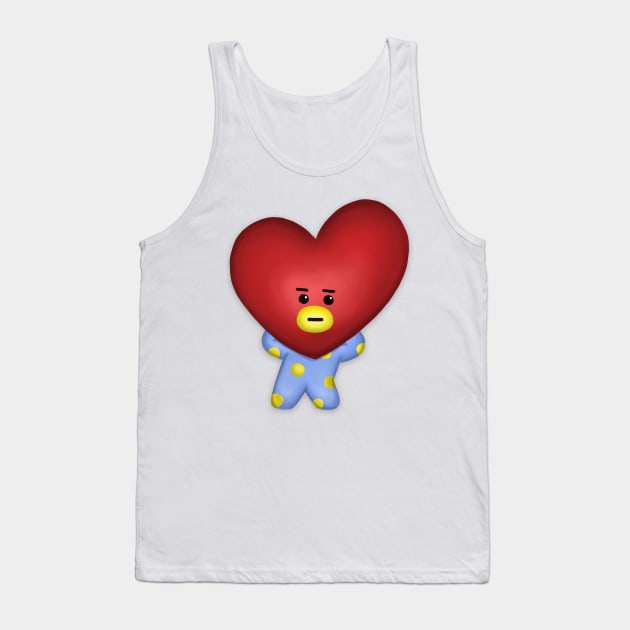 BT21 BTS KPOP CUTE TATA V TAEHYUNG Tank Top by moonquarius